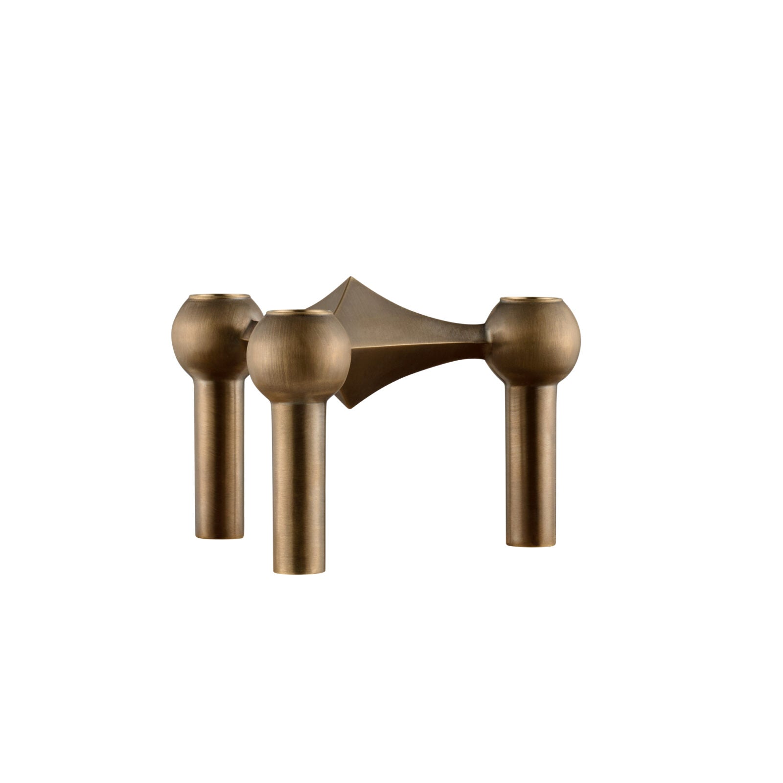 STOFF Bronzed Brass Nagel Single Candle Holder – Composition