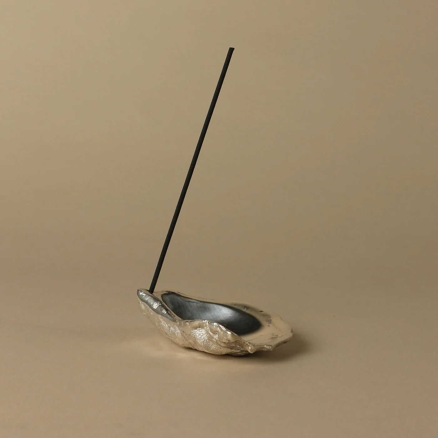 Silver Oyster Incense Holder