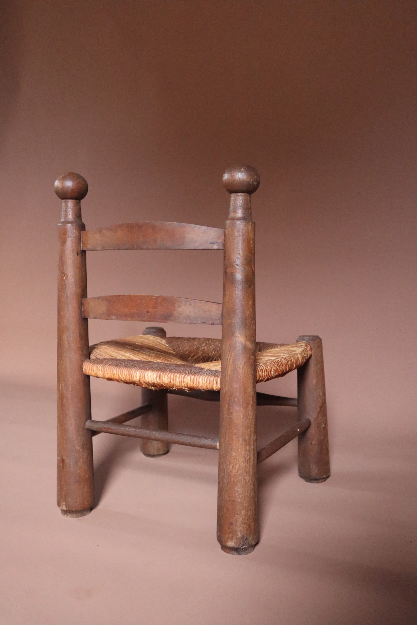 Charles Dudouyt Low Oak Chair