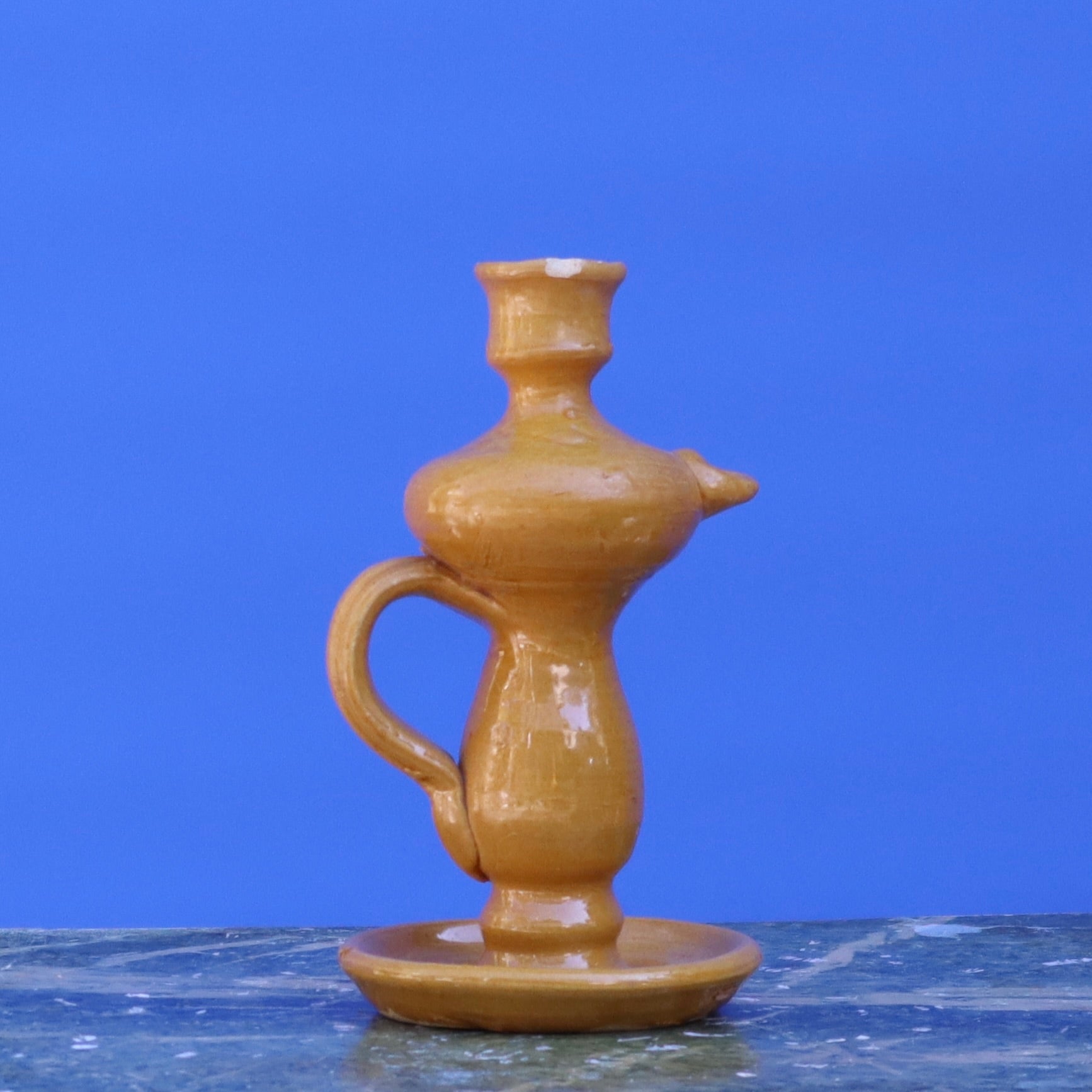 Glazed Earthenware Olive Pourer