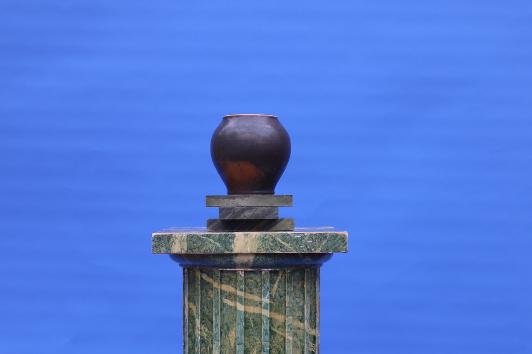 Rounded Dark Vase