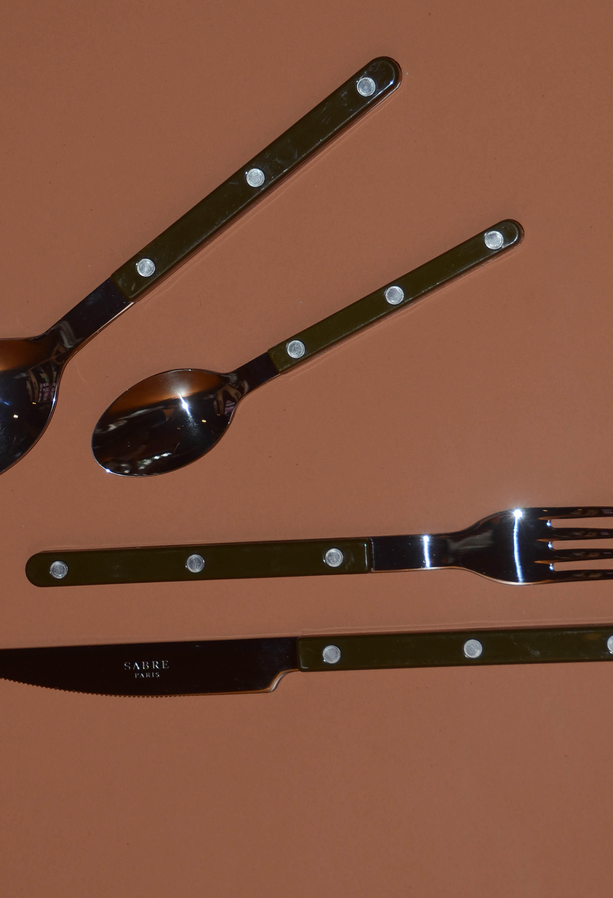24pc Bistrot Cutlery Set | Fern Green