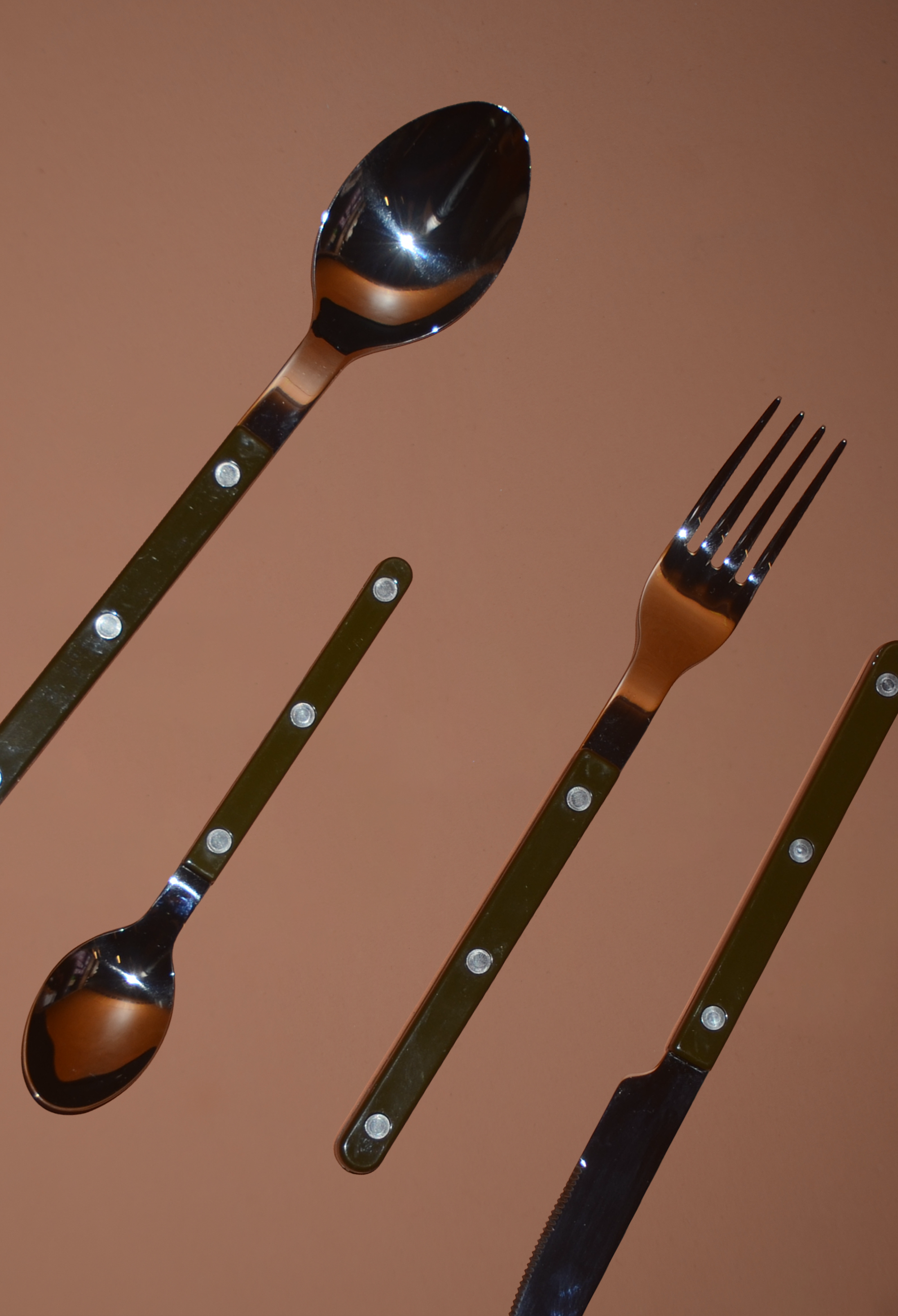 24pc Bistrot Cutlery Set | Fern Green