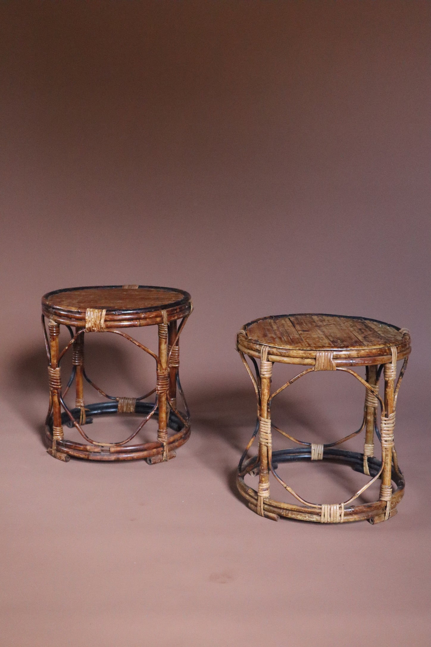 Tortoiseshell Cane Sidetable