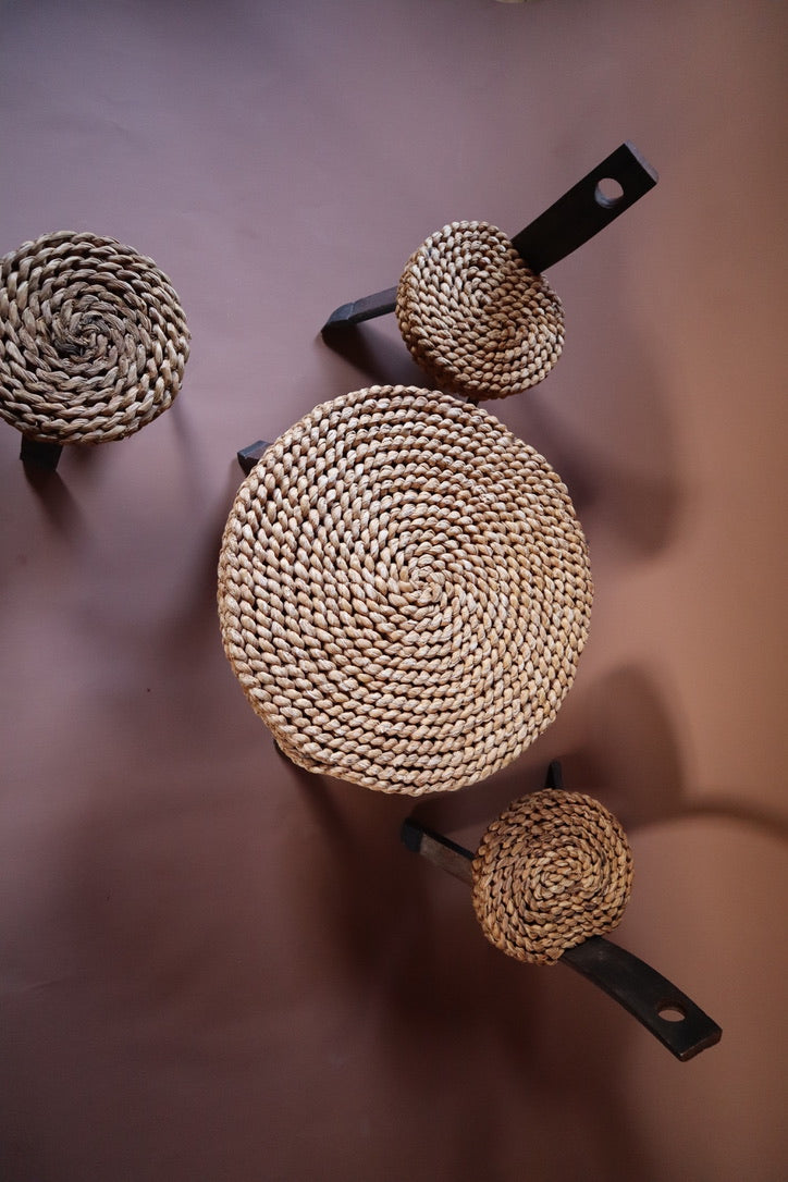 Tripod Rope Chair, Stool & Table set by Adrien Audoux & Frida Minet