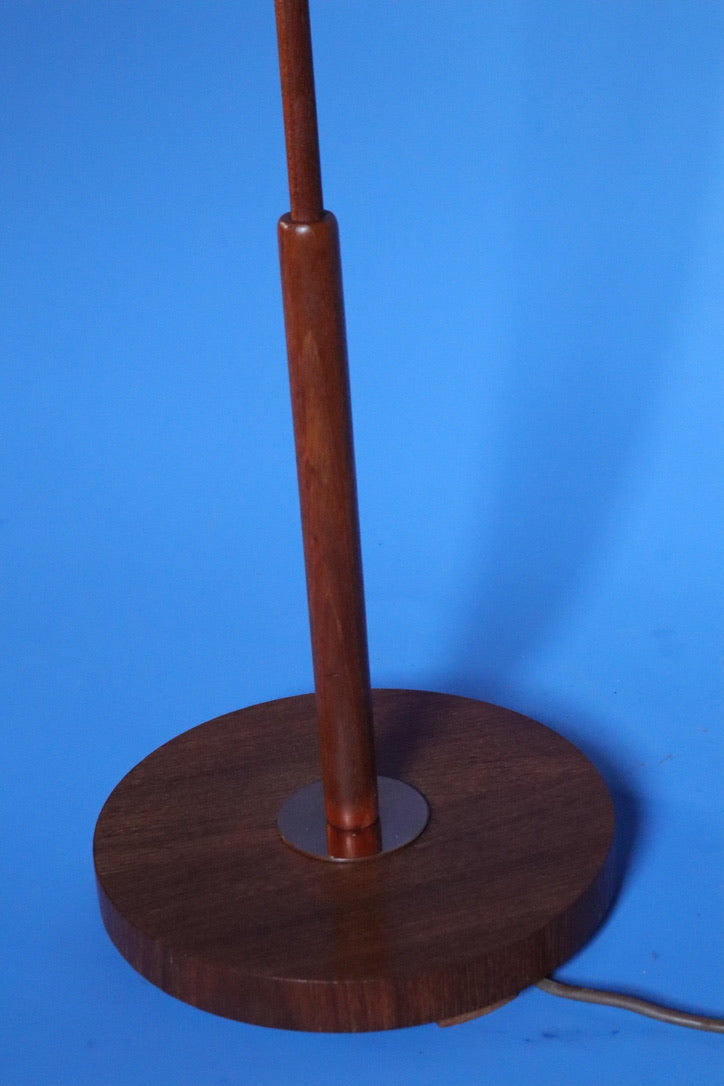Copper  & Teak Floor  Lamp