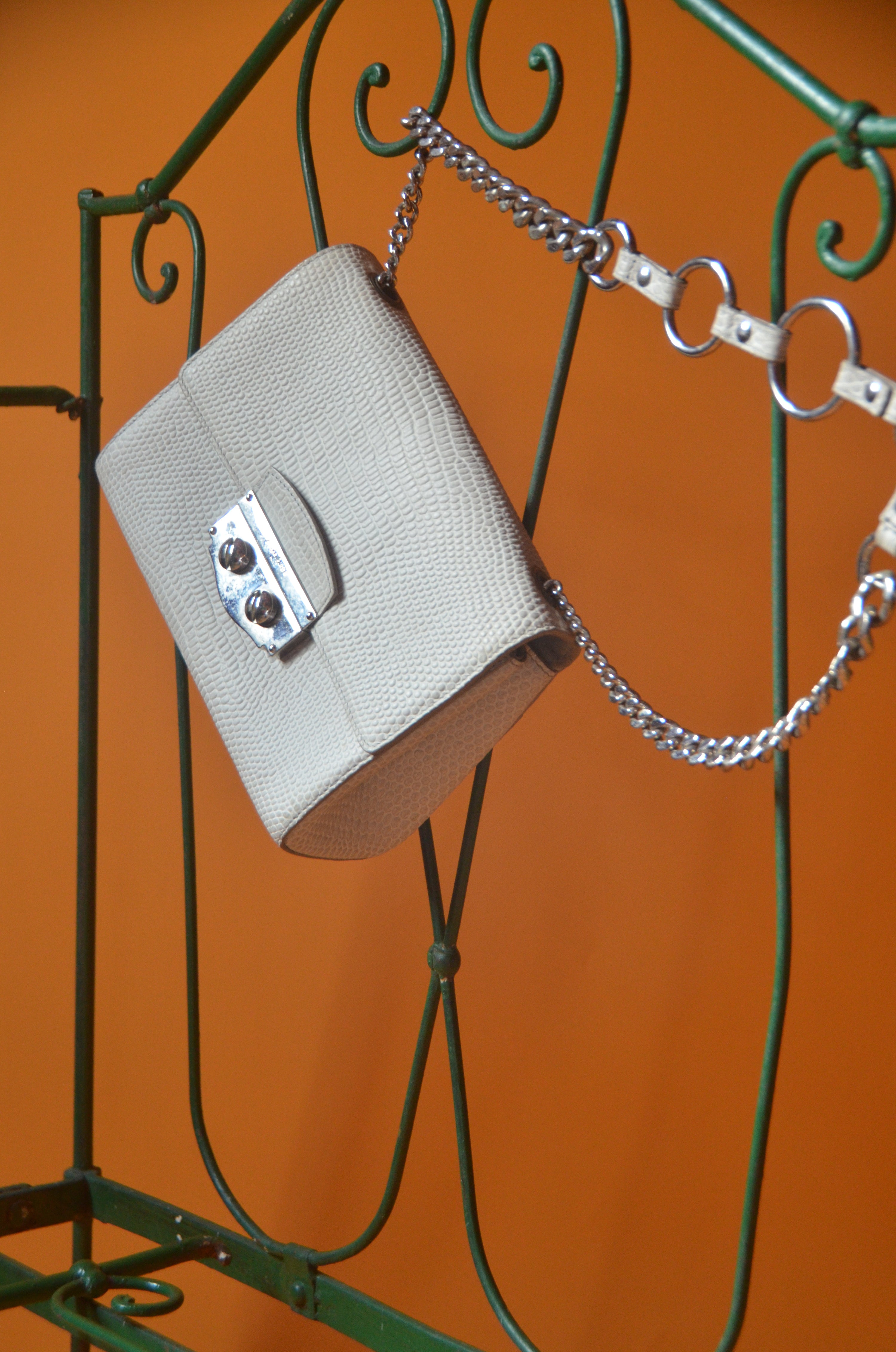 Rive Gauche Plate Python Chain Bag | Saint Laurent