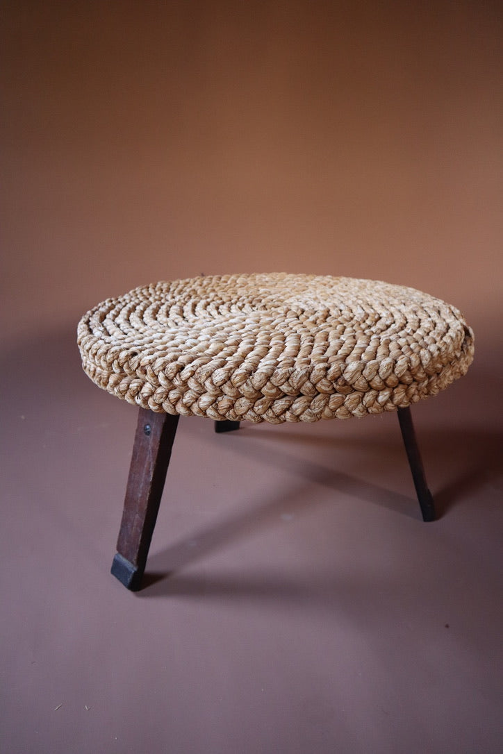 Tripod Rope Chair, Stool & Table set by Adrien Audoux & Frida Minet