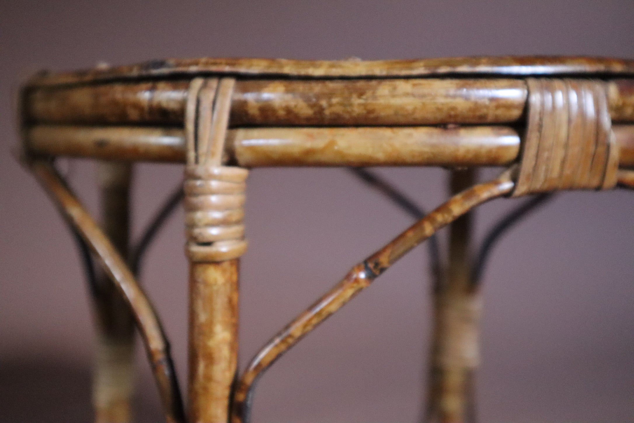 Tortoiseshell Cane Sidetable