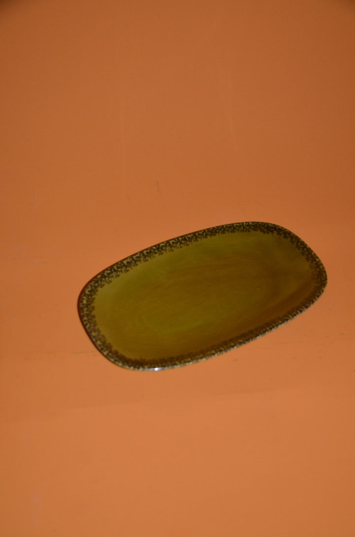 Olive Gien Oval Servir Plate