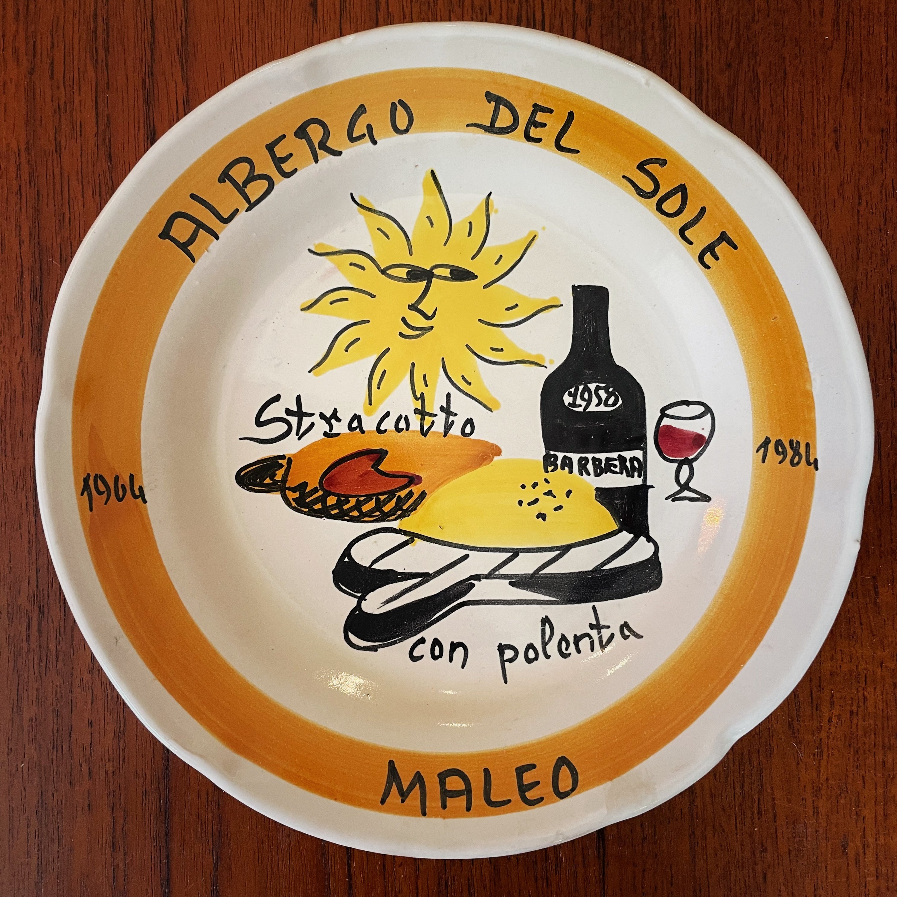 Ristorante Albergo del Sole a Maleo Plate