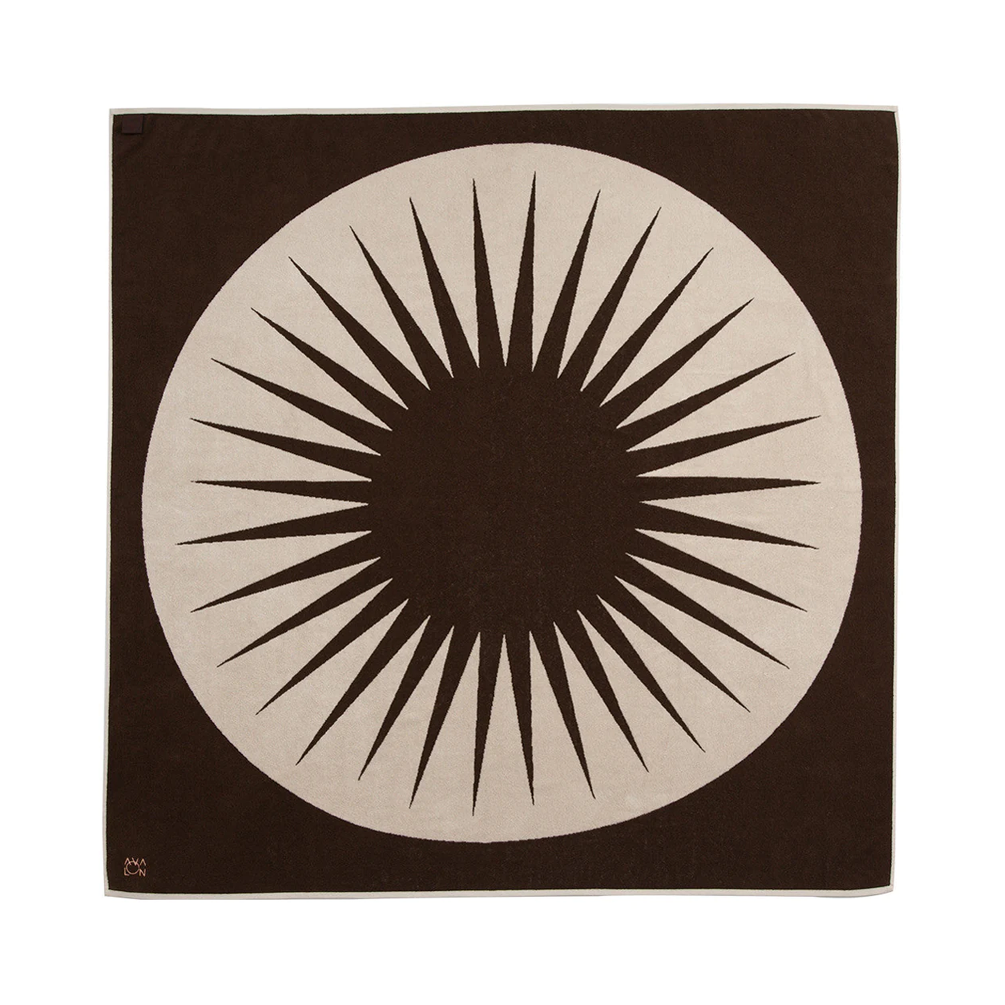 THE AVALON| Modern Love Chocolate Double Towel