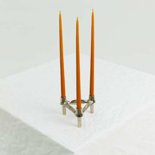 Chrome BMF Candle Holder