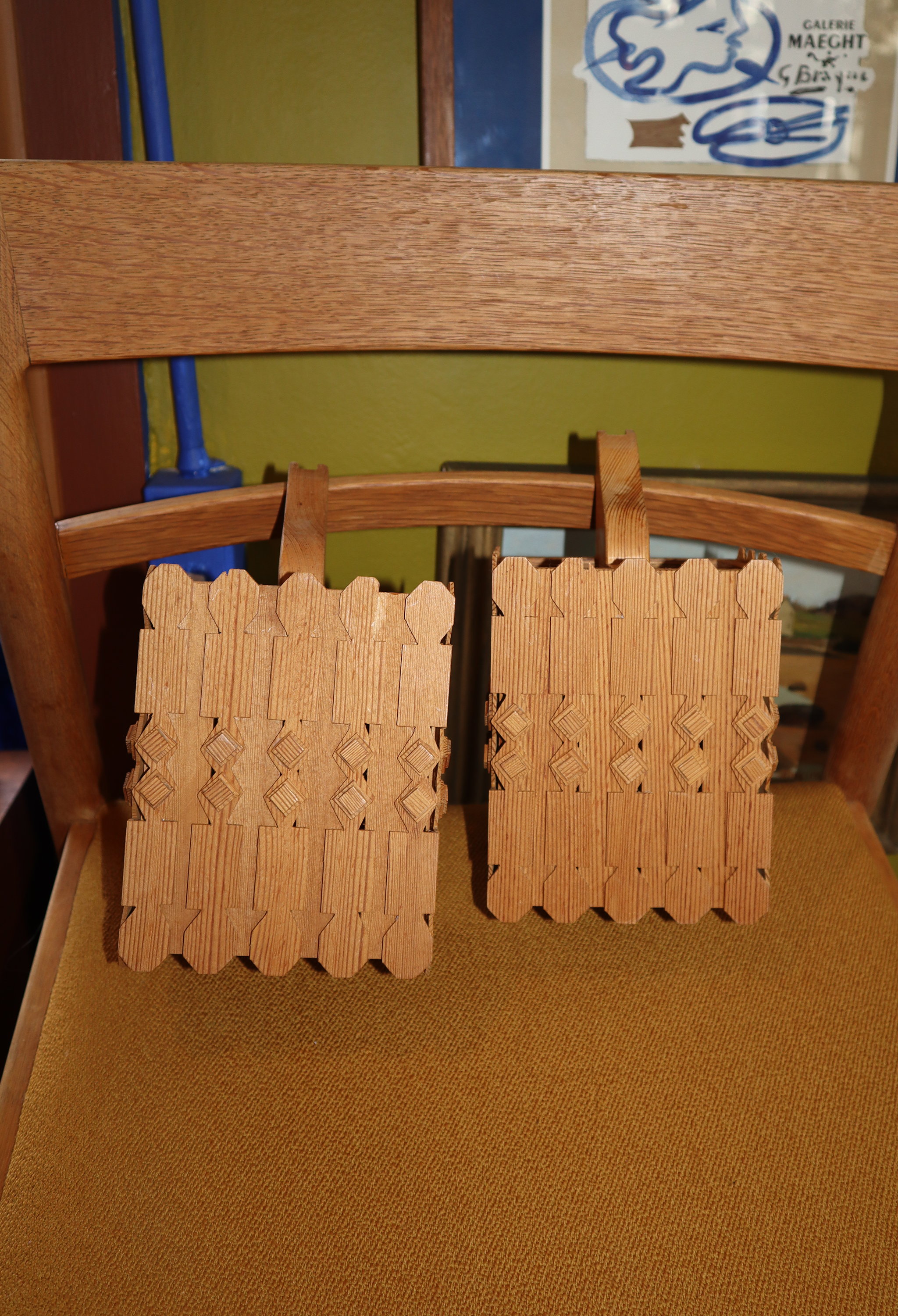 Pair of Brutalist Light Sconce
