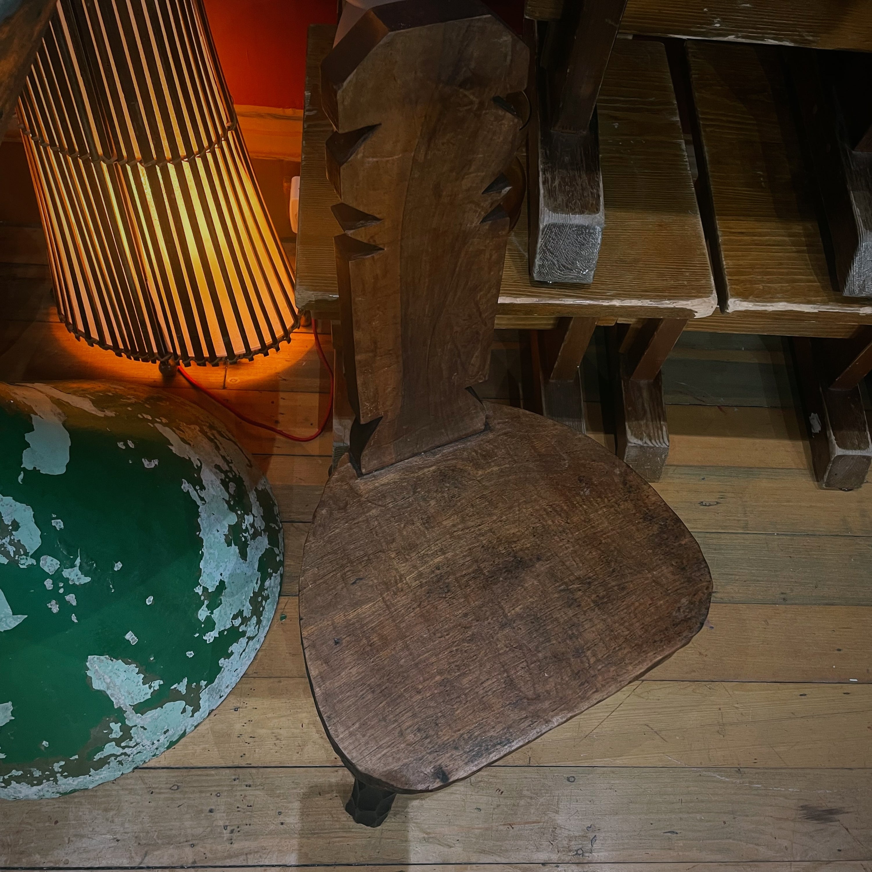 High Back Brutalist Chair