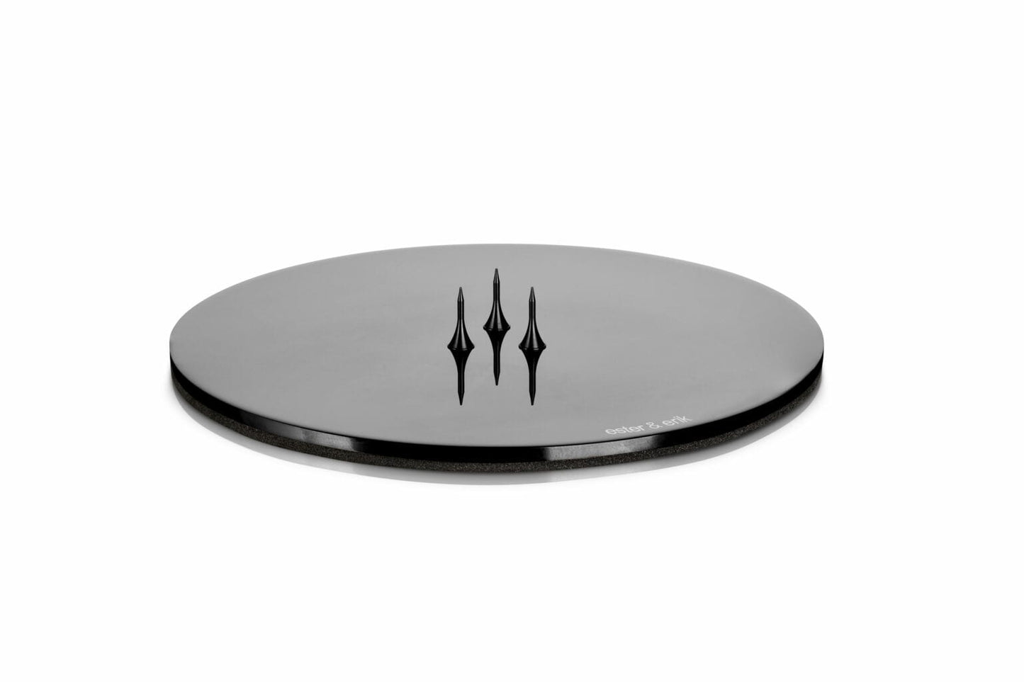 Candle Plate | Shiny Black