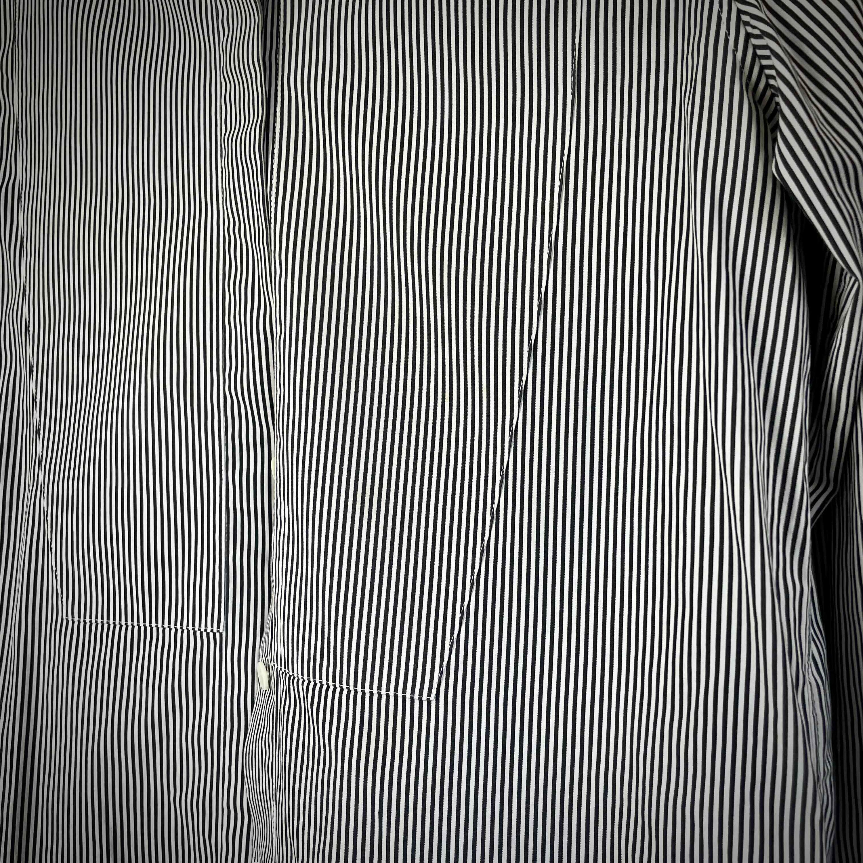 Celine Collarless Oversized Shirt