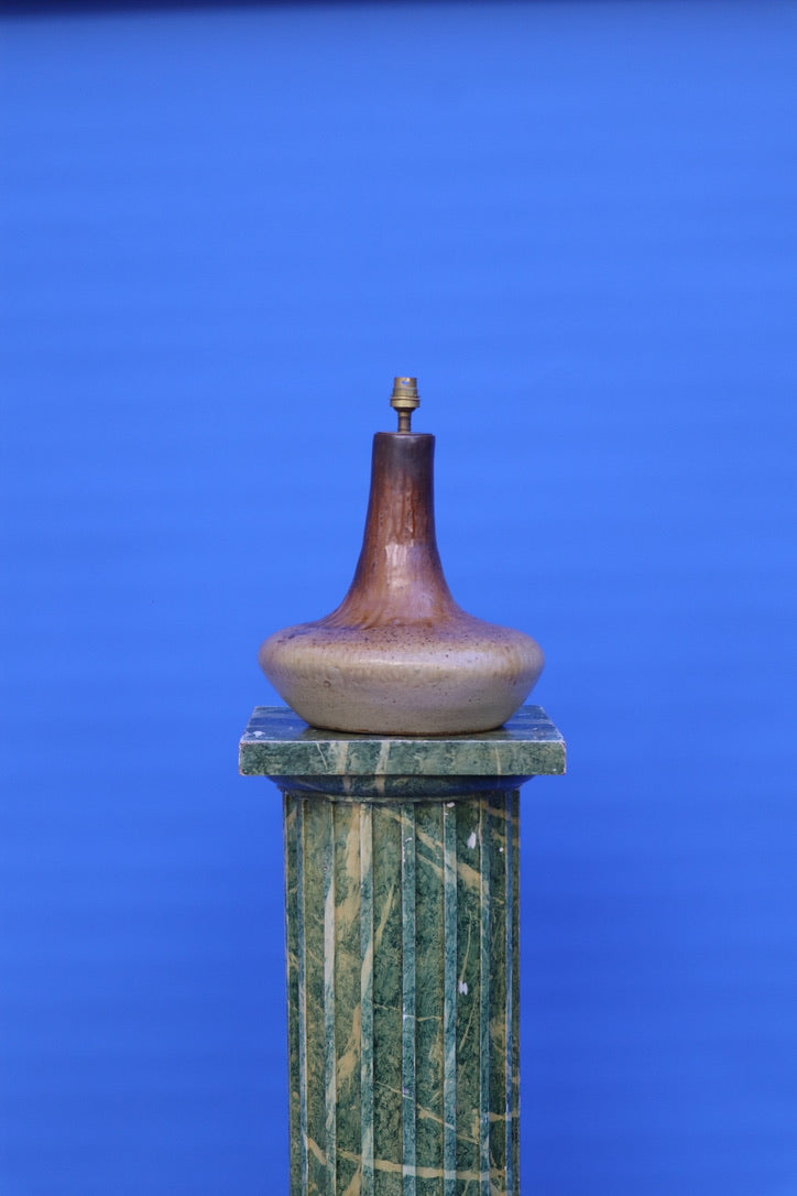 Signed Ceramic Lamp Base