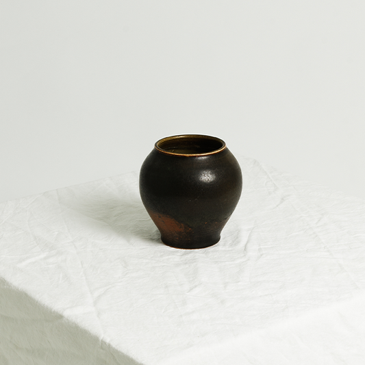 Rounded Dark Vase