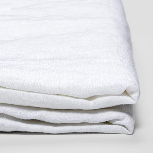IN BED| 100% Linen Duvet Cover | White