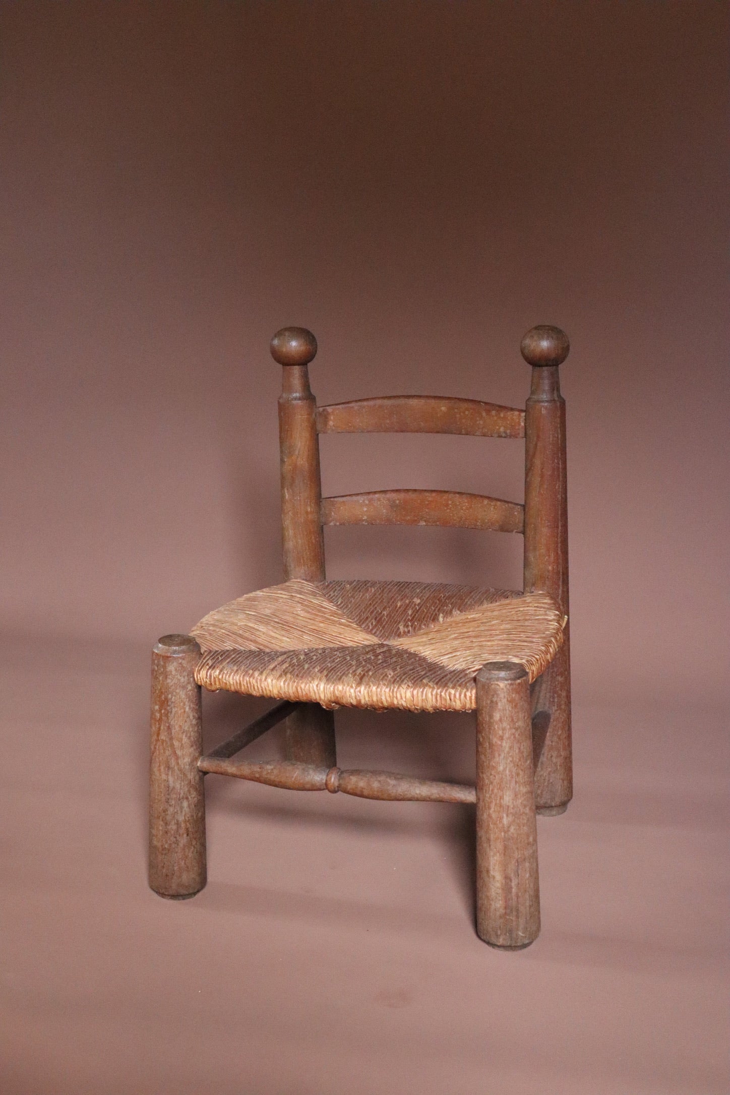 Charles Dudouyt Low Oak Chair