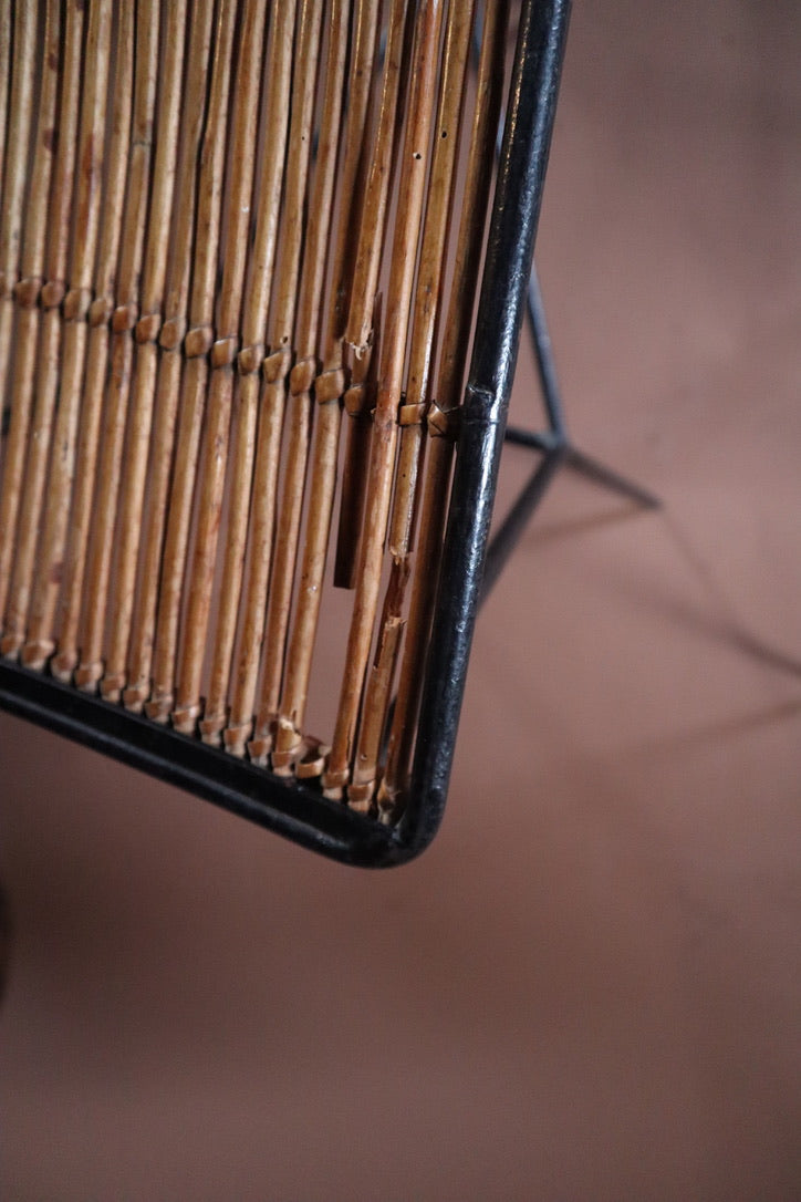 Rattan & Iron Bar Stools