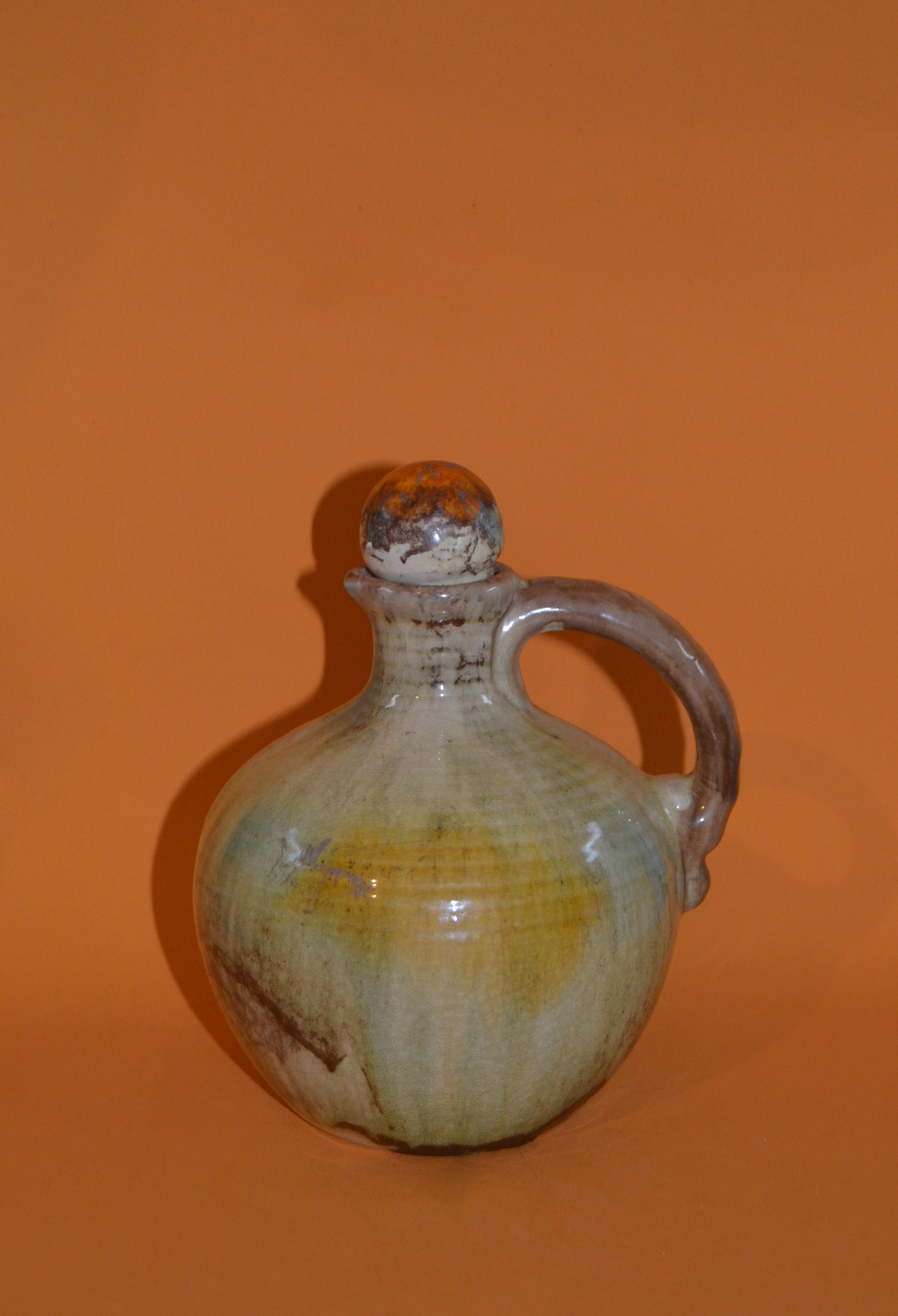 Mottled Glaze Jug with Stopper
