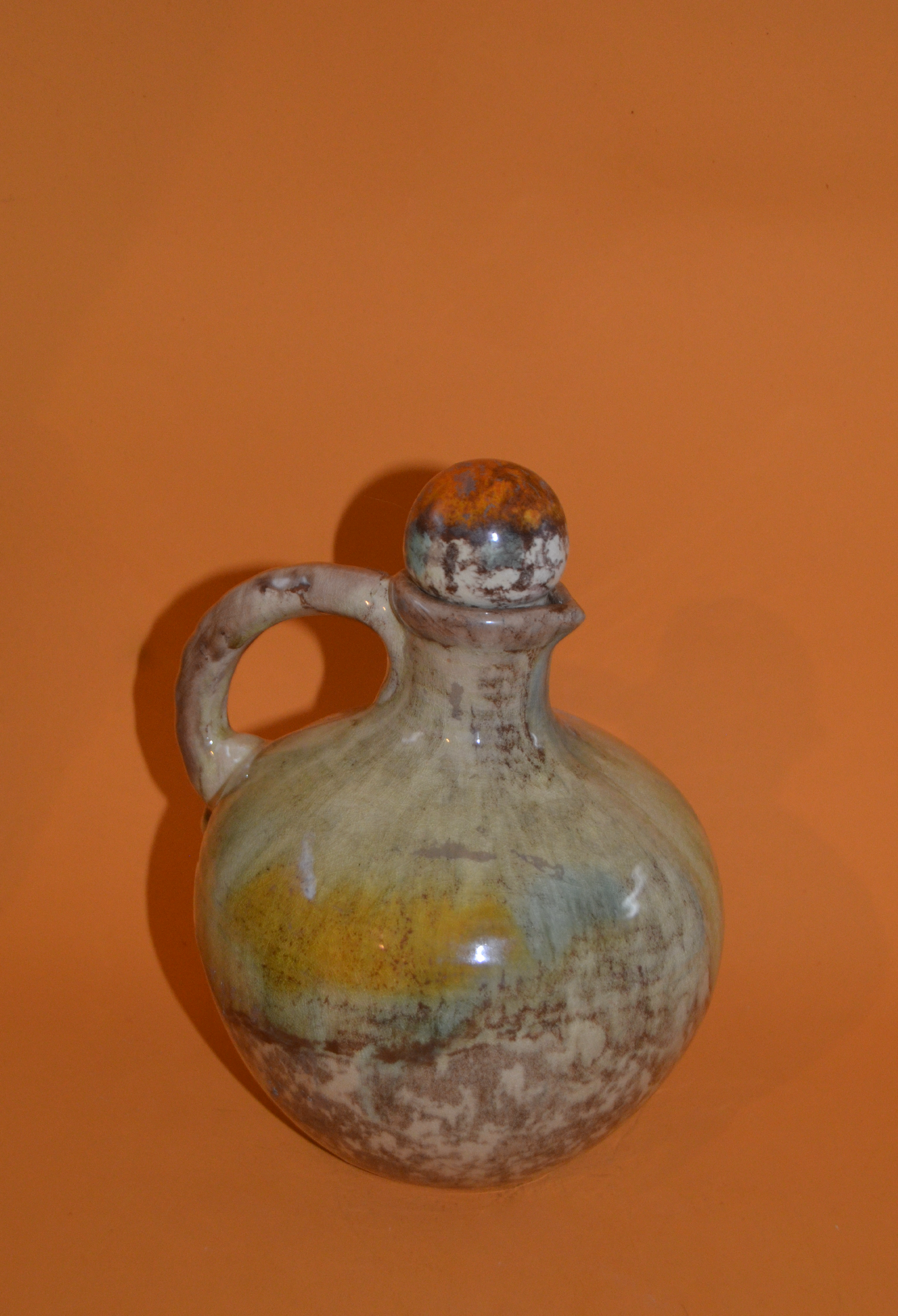 Mottled Glaze Jug with Stopper