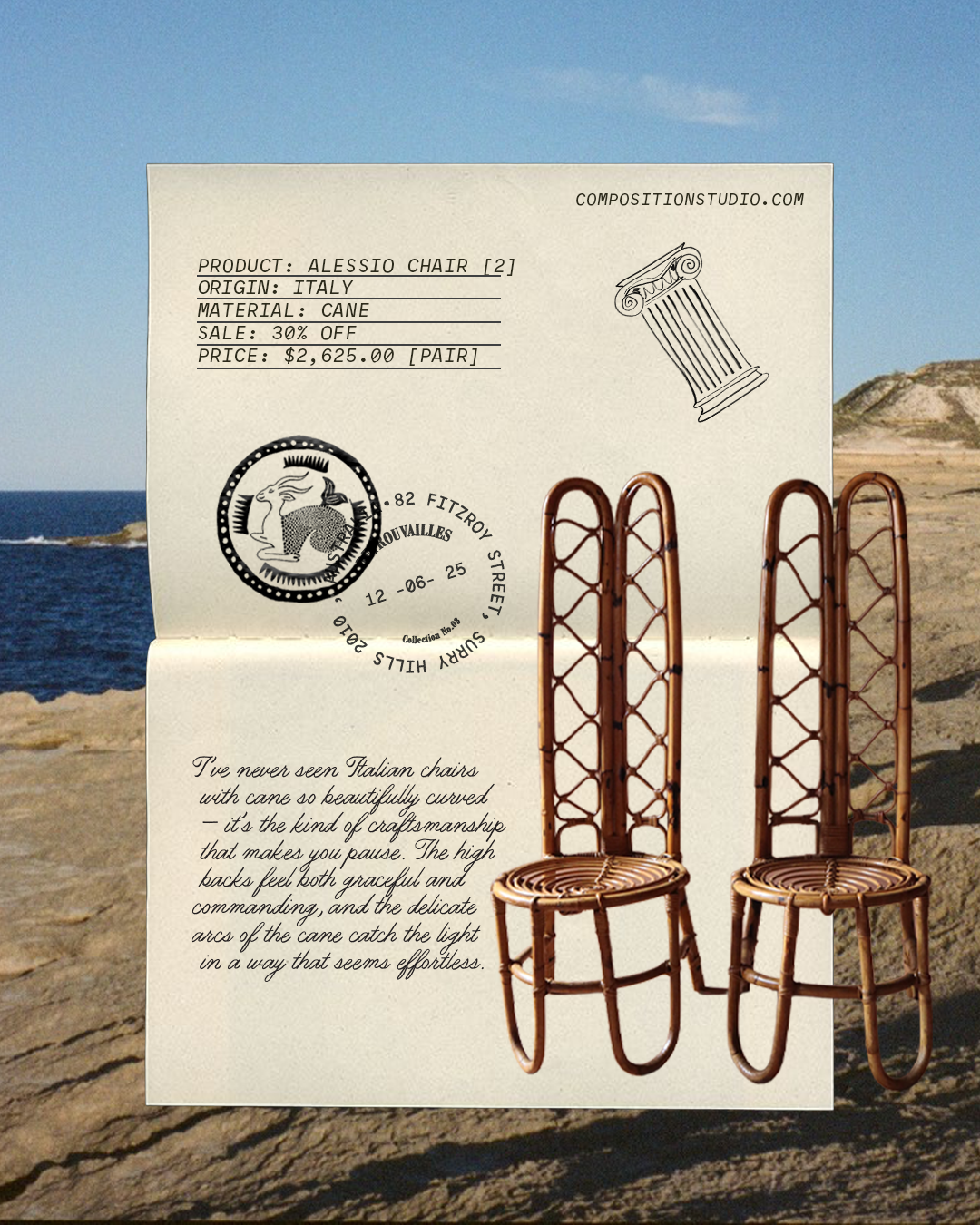 Alessio Arched High Back Chairs [2]
