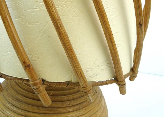 Bamboo & Wicker Desk Lamp