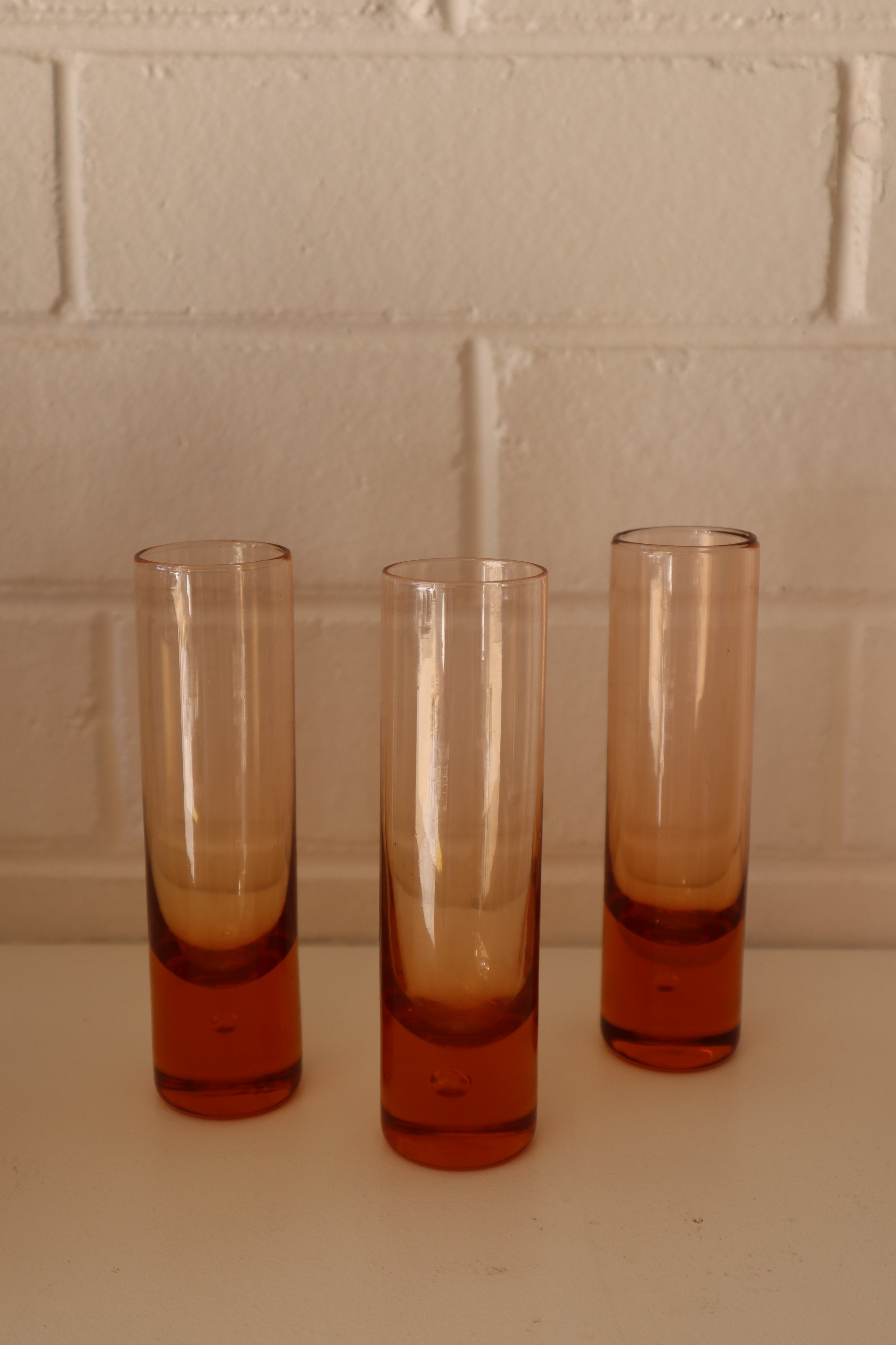 Set of Aperitif Glasses in Peach