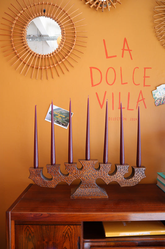 Wooden Menorah