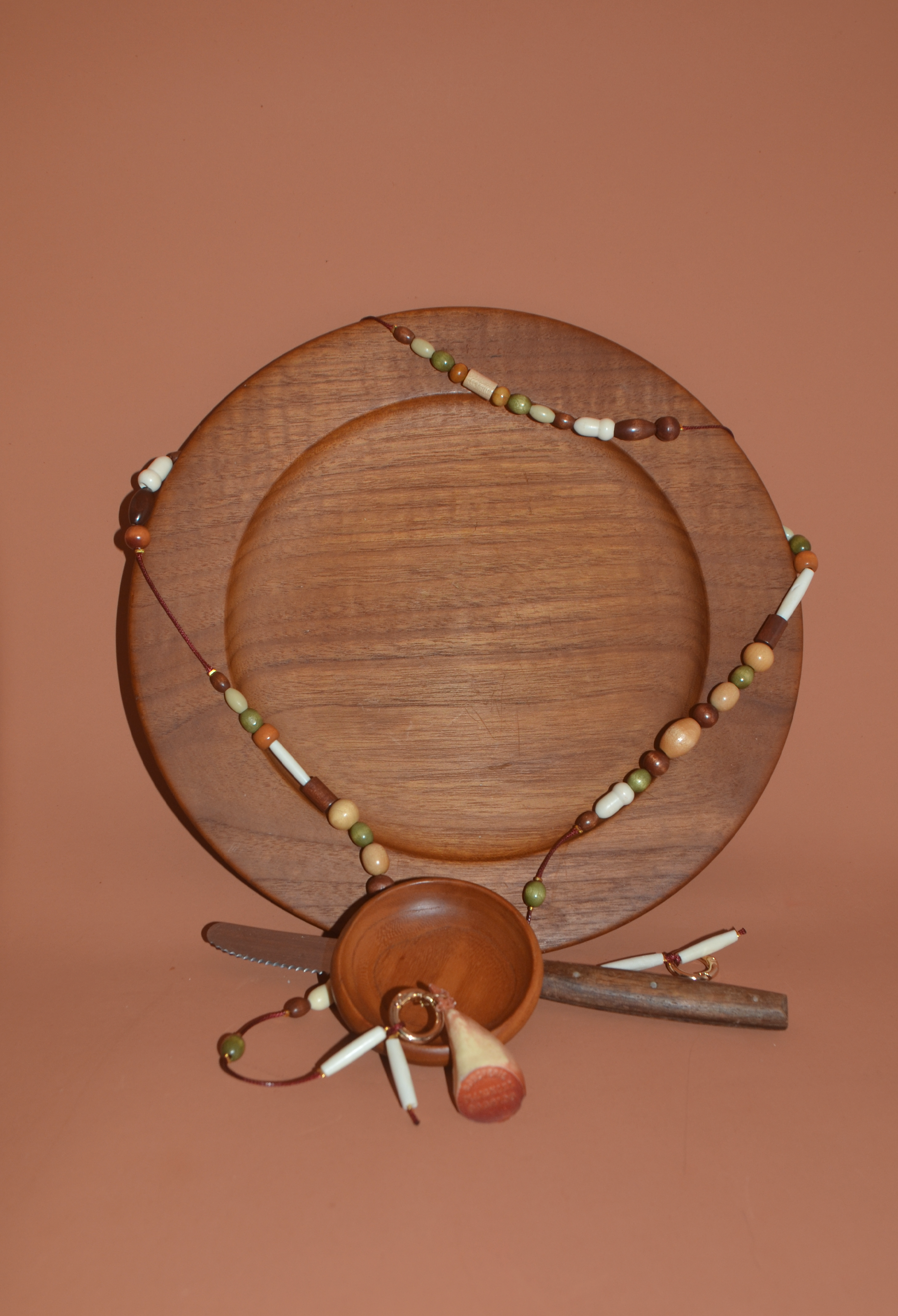 'Jiggling Jamon' Beaded Cross Body Strap