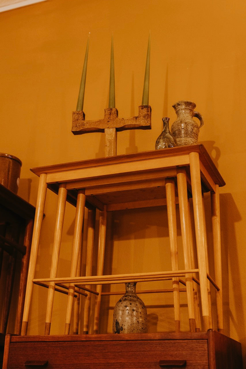 Beech & Teak Nesting Tables