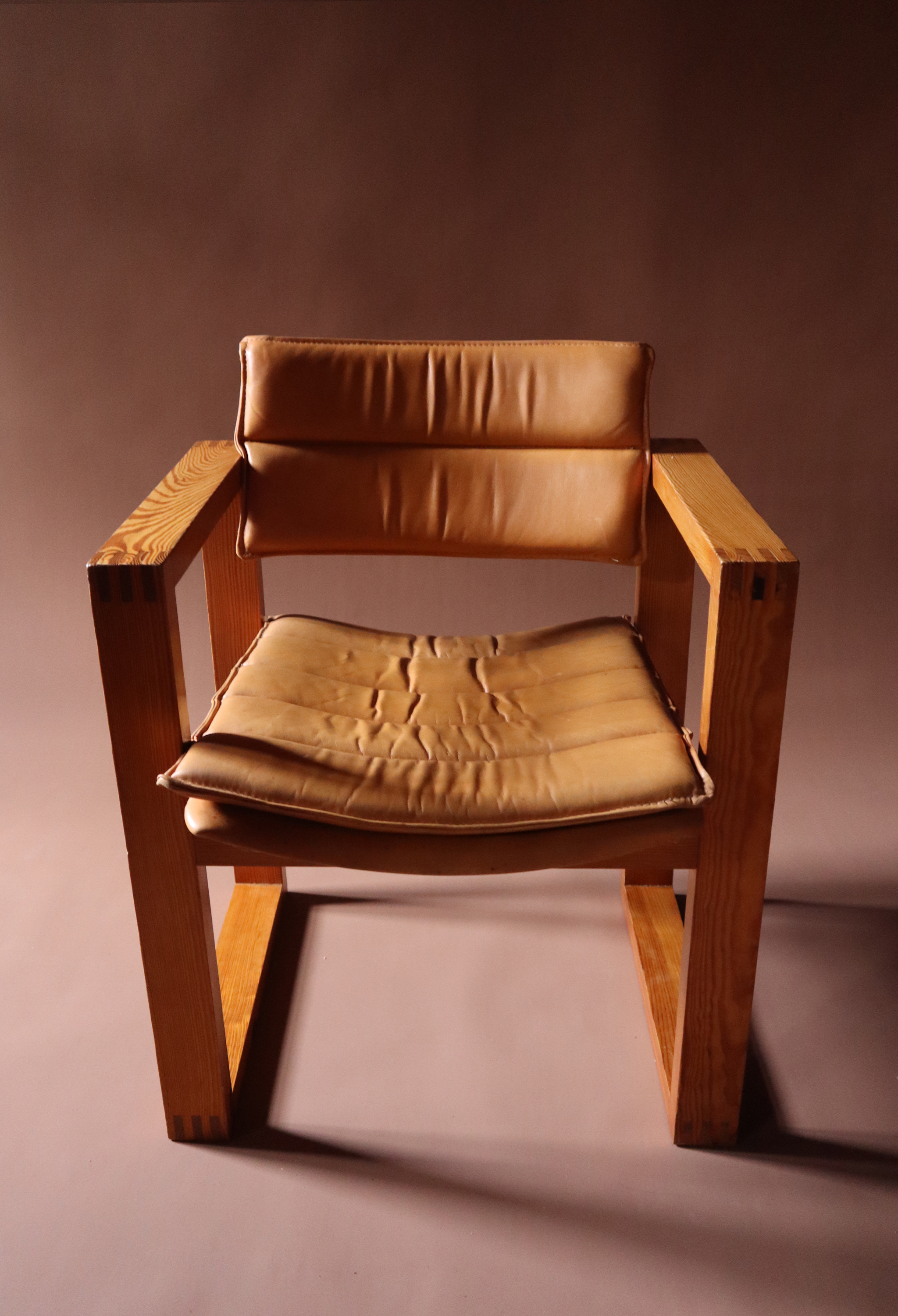 Cubic Pine Armchair by Ate Van Apeldoorn