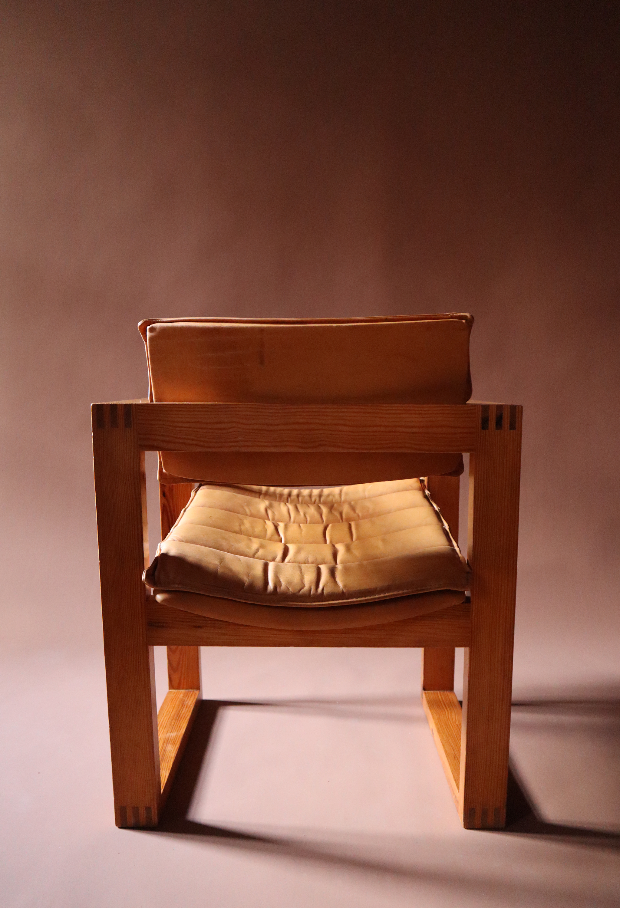 Cubic Pine Armchair by Ate Van Apeldoorn