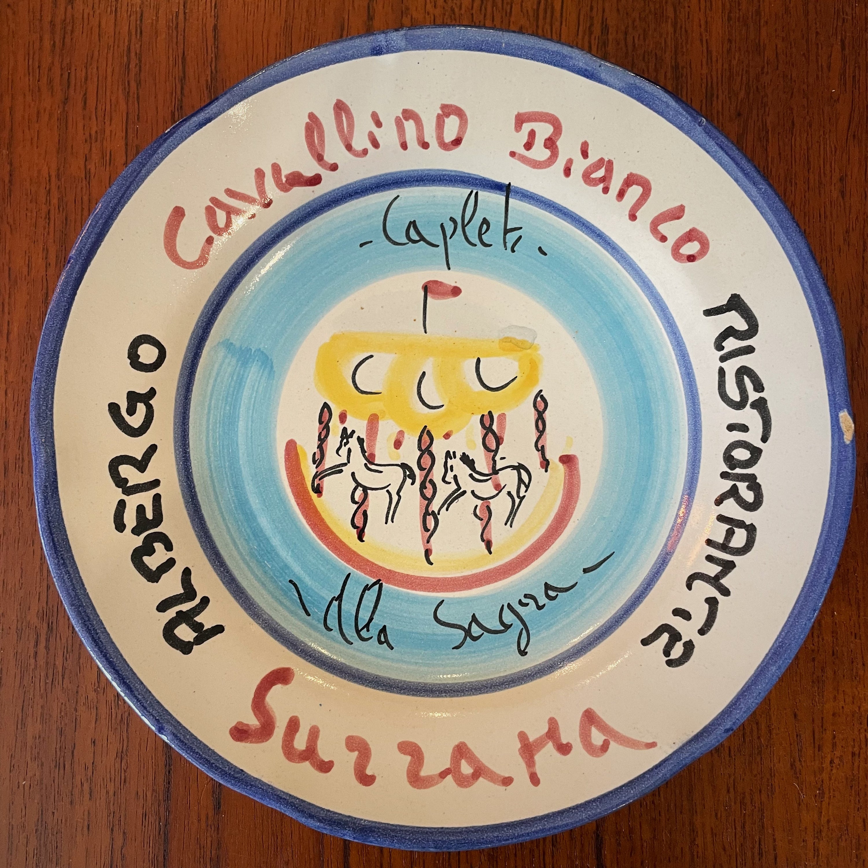 Ristorante Albergo Cavallino Bianco - Suzzanna Plate