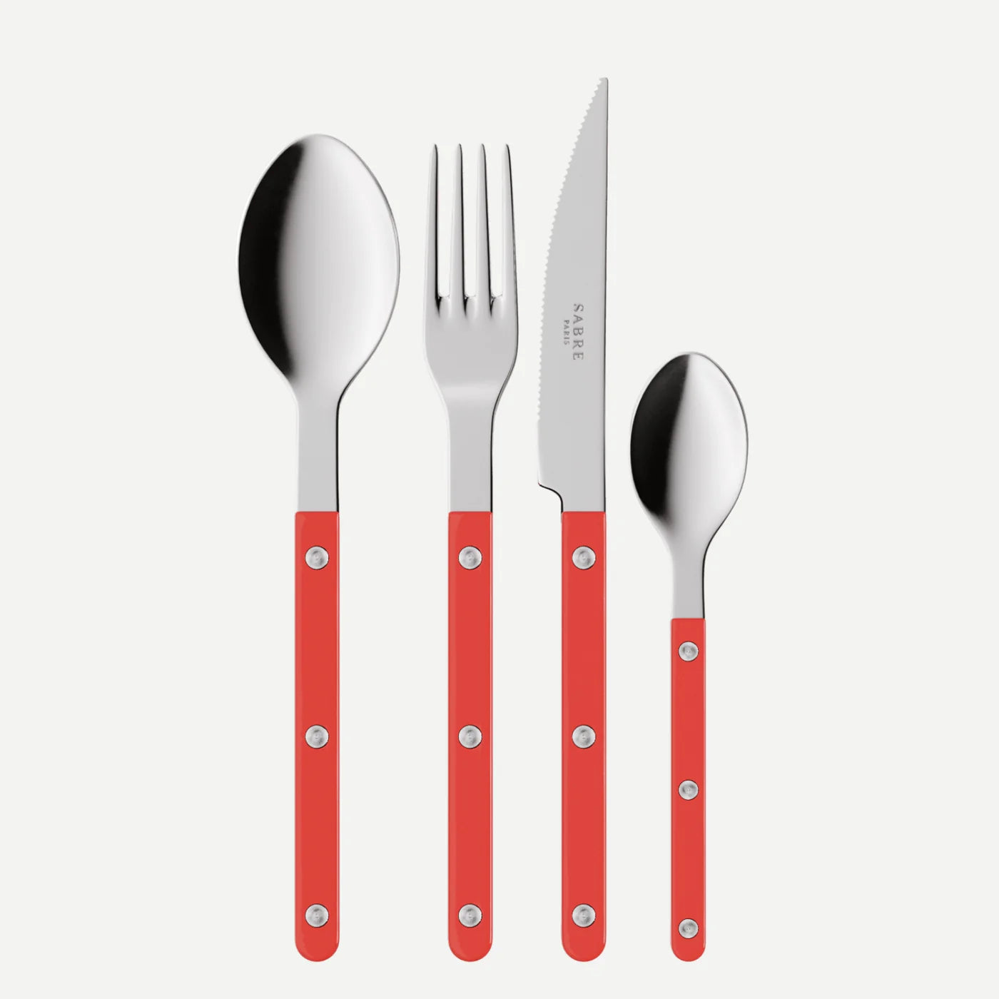24pc Bistrot Cutlery Set | Red