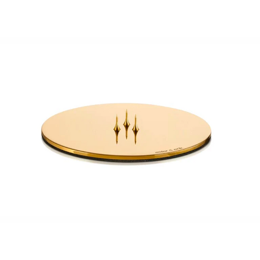 ESTER & ERIK| Candle Plate | Polished Gold