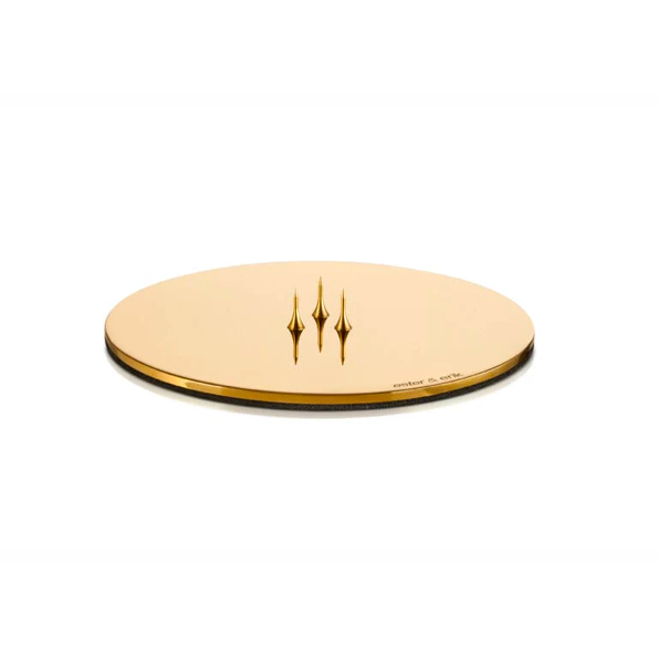 Candle Plate | Polished Gold