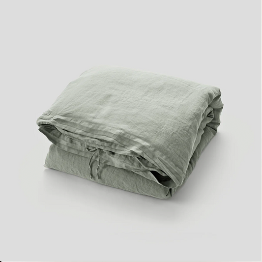 IN BED| 100% Linen Duvet Cover | Stone