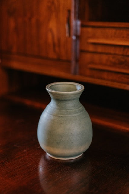 Small Pale Green Aqua Vase