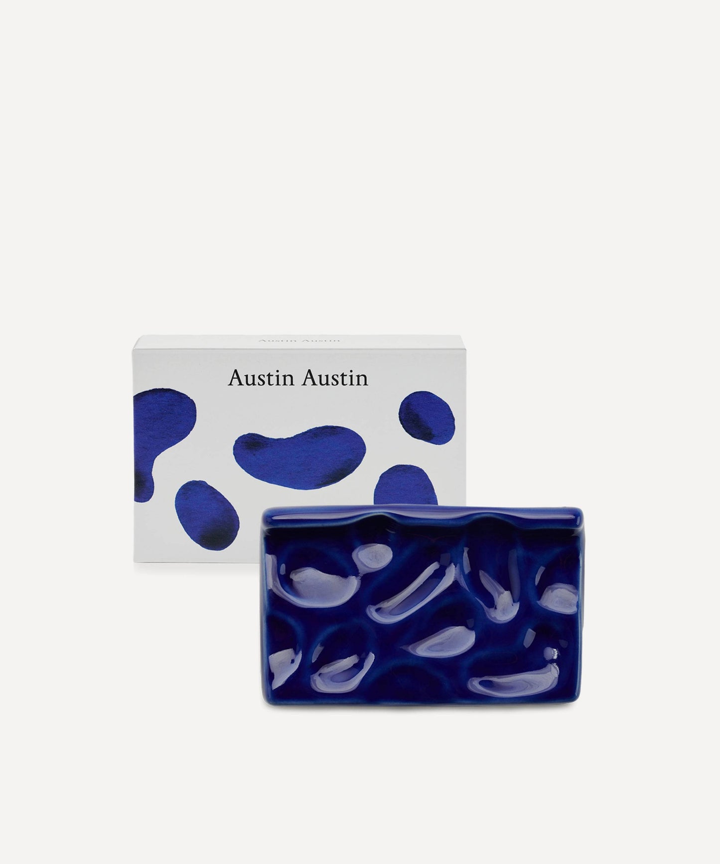 AUSTIN AUSTIN| Ceramic Soap Dish | Cobalt Glaze