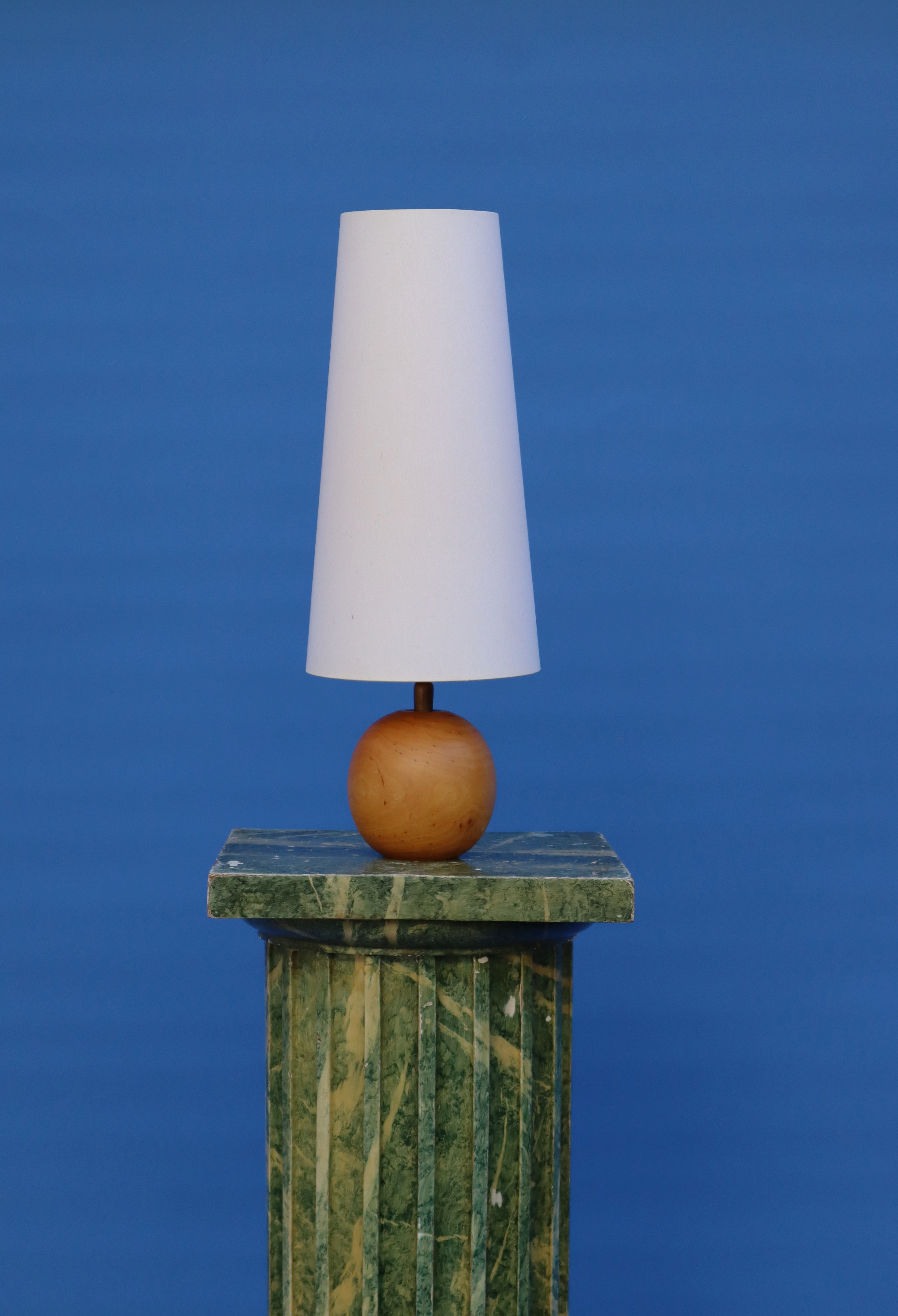 Sphere Teak Lamp