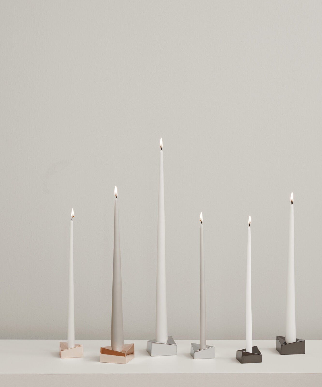 STOFF| Reflect Candle Holder Chrome Small