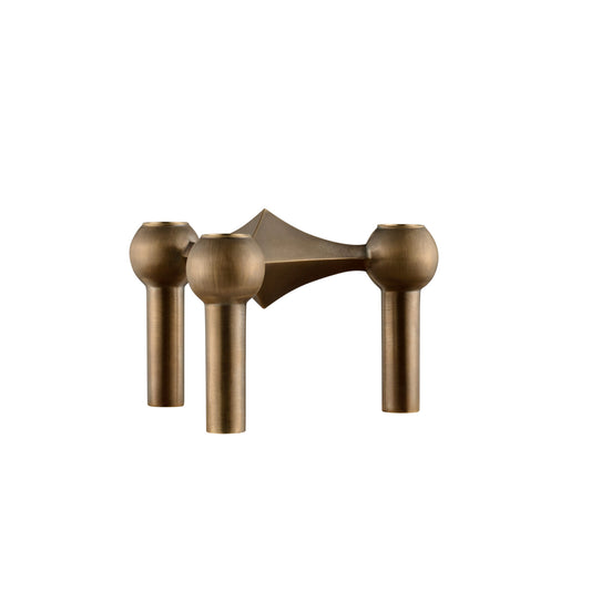 STOFF| Bronzed Brass Nagel Single Candle Holder