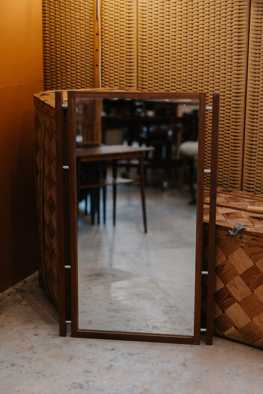 Teak 1960s Wall Mirror