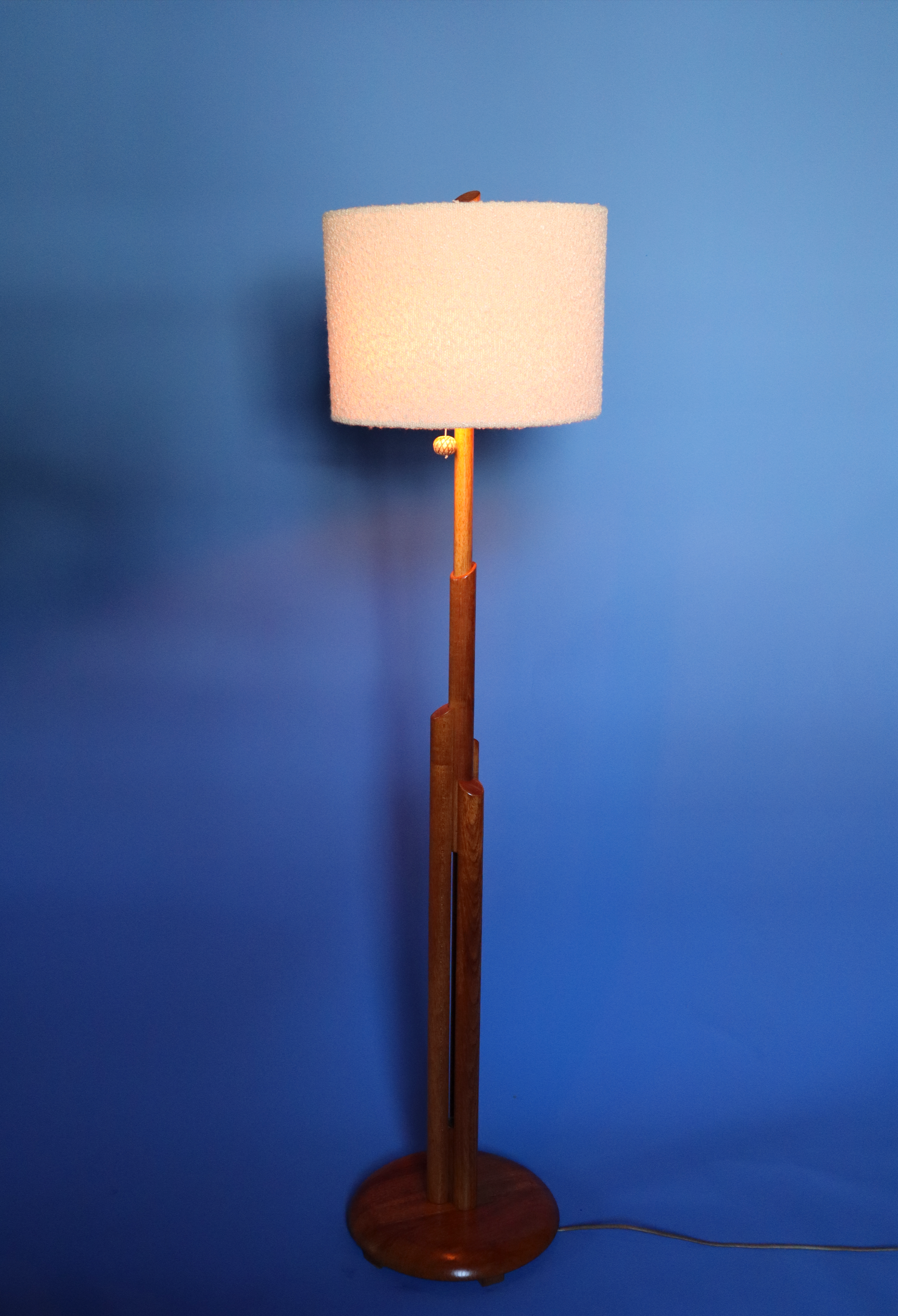 Teak Totem Lamp