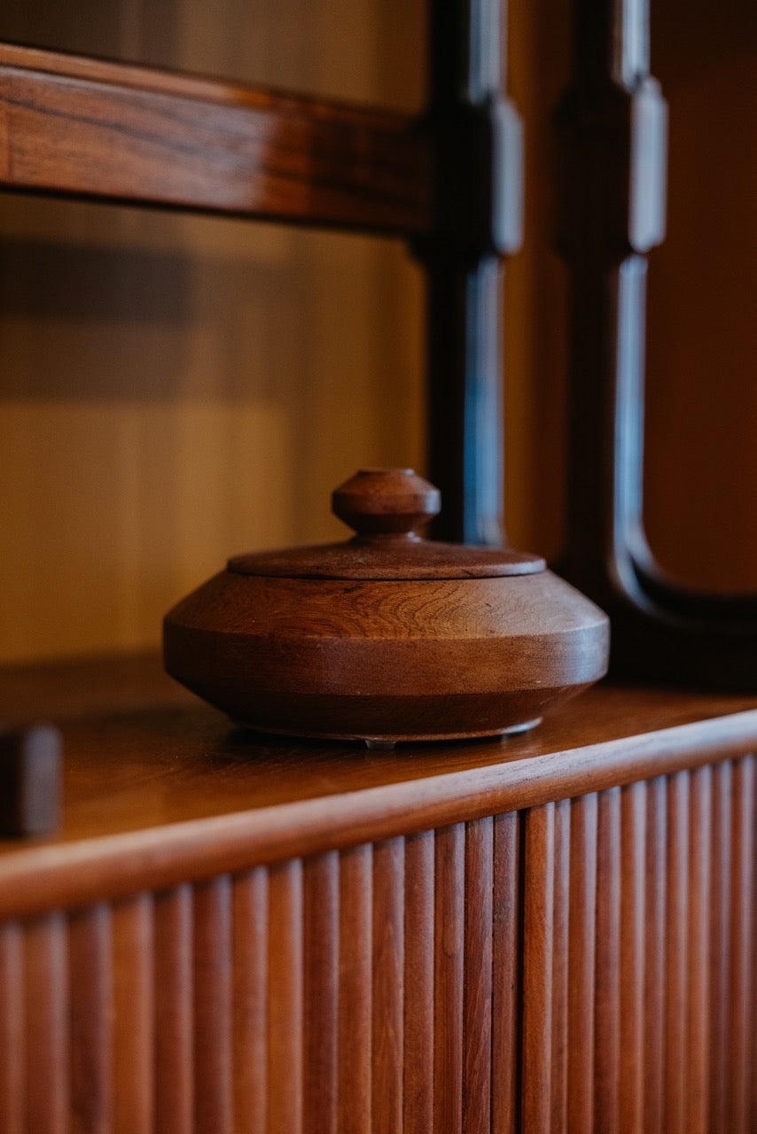 Teak Bowl With Lid