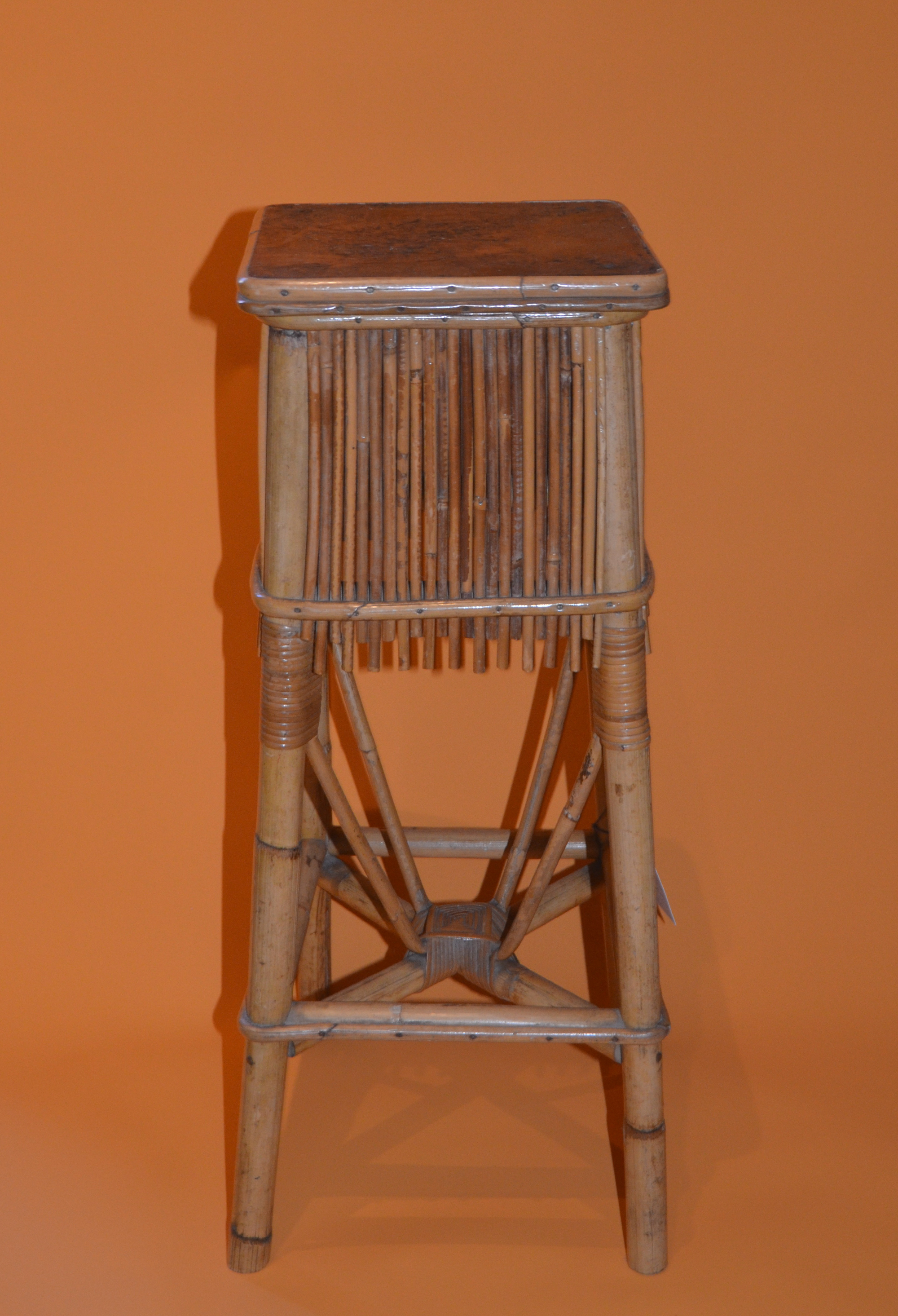 Split Cane Urn Stand